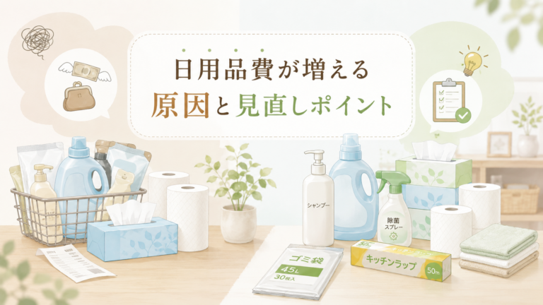 日用品費が増える原因と見直しポイント｜買いすぎを防ぐ家計管理のコツ